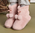 Pantofole a Stivaletto con Pom Pom Gunter Rosa - Amo La Casa Shop