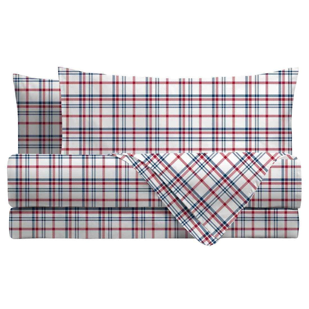 Completo Letto Flanella Top Singolo Harold Rosso - Amo La Casa Shop