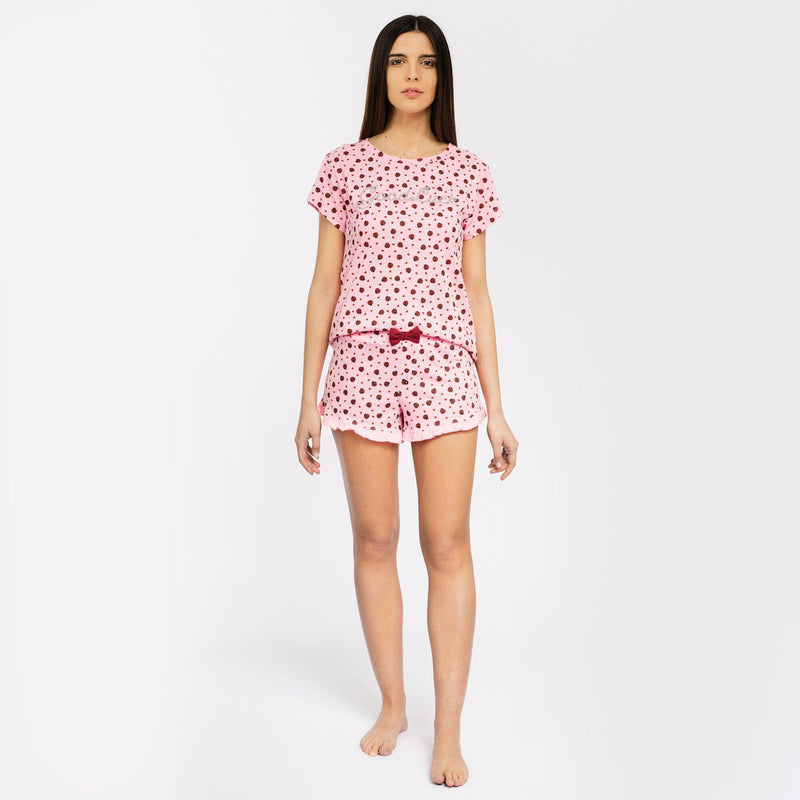 Pigiama Donna Ladybug Pink - Amo La Casa Shop