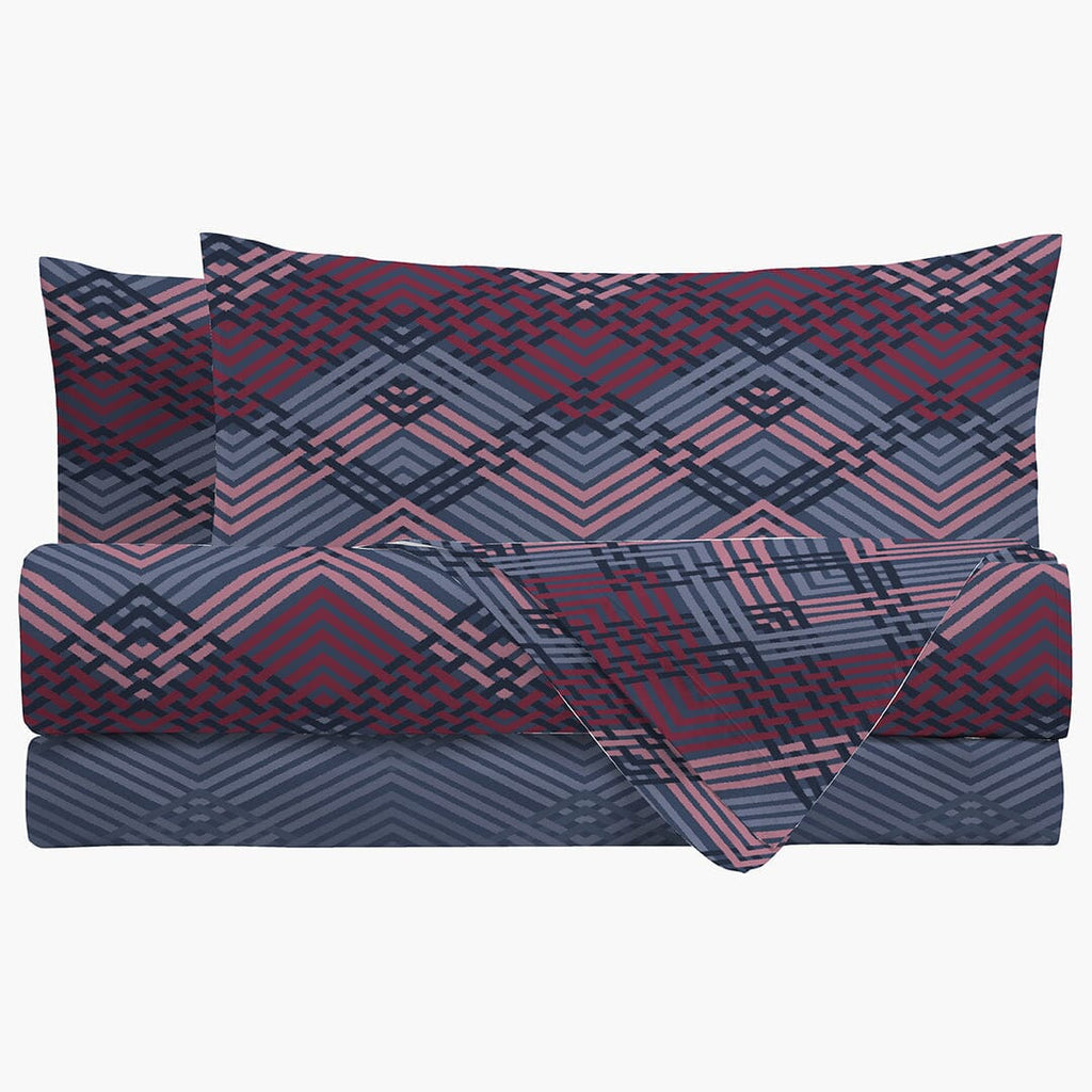 LUXURY COLLECTION DI MAESTRO Completo Letto Singolo Ayrton Blue - Amo La Casa Shop