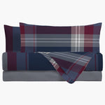 LUXURY COLLECTION DI MAESTRO Completo Letto Matrimoniale Marvin Dark Blue - Amo La Casa Shop