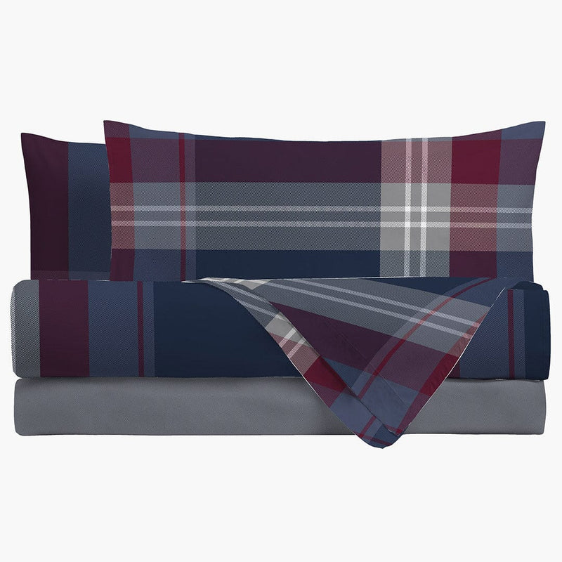 LUXURY COLLECTION DI MAESTRO Completo Letto Singolo Marvin Dark Blue - Amo La Casa Shop
