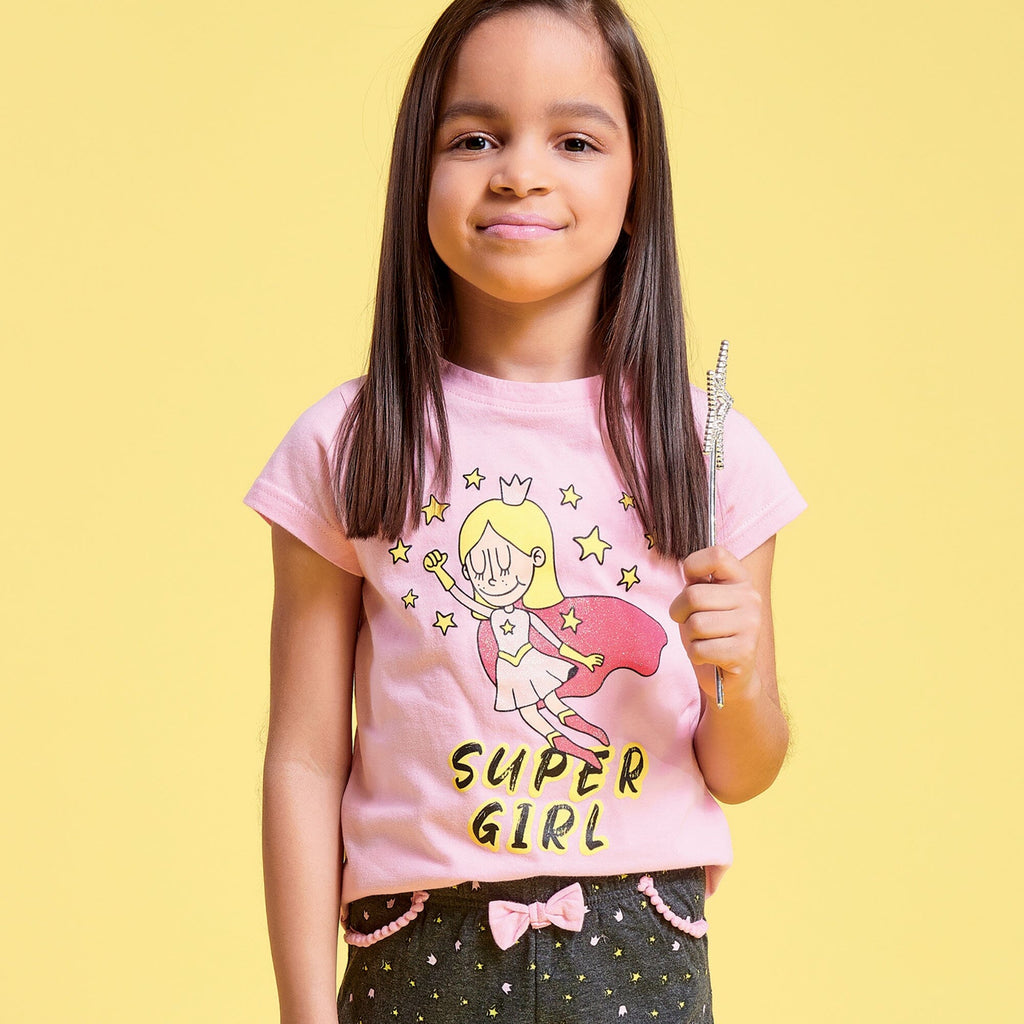 Pigiama Bambina Supergirl Pink - Amo La Casa Shop